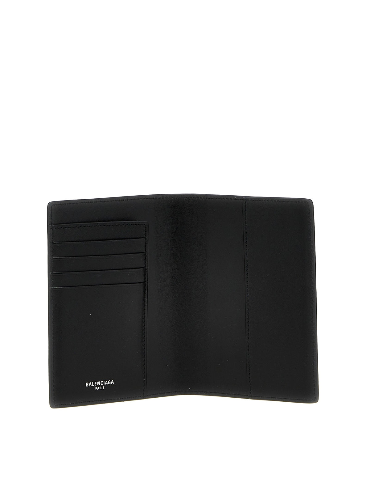 Balenciaga Leather Passport Holder Black