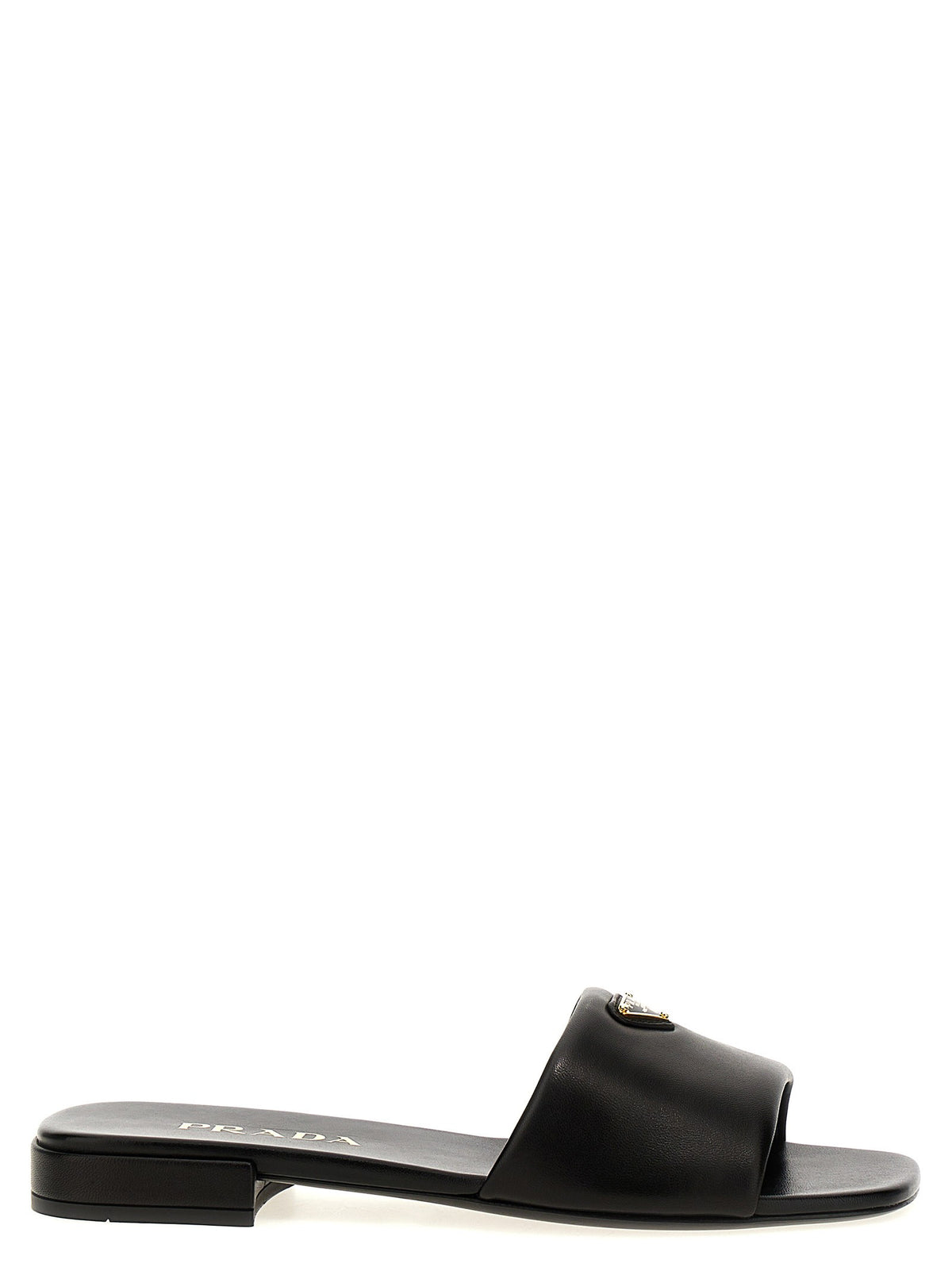 PRADA Leather Sandals Black