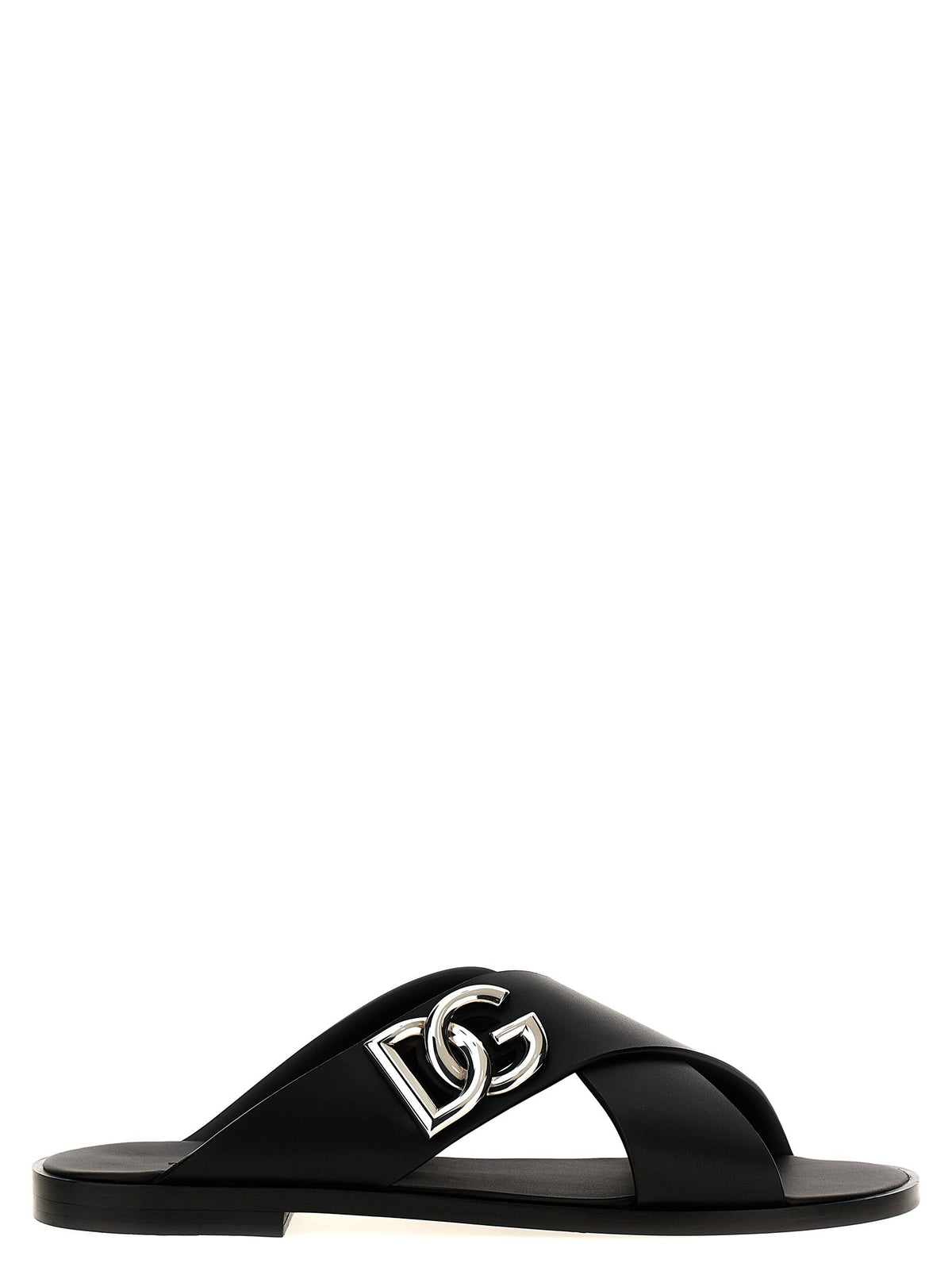 Dolce &amp; Gabbana Leather Sandals Black