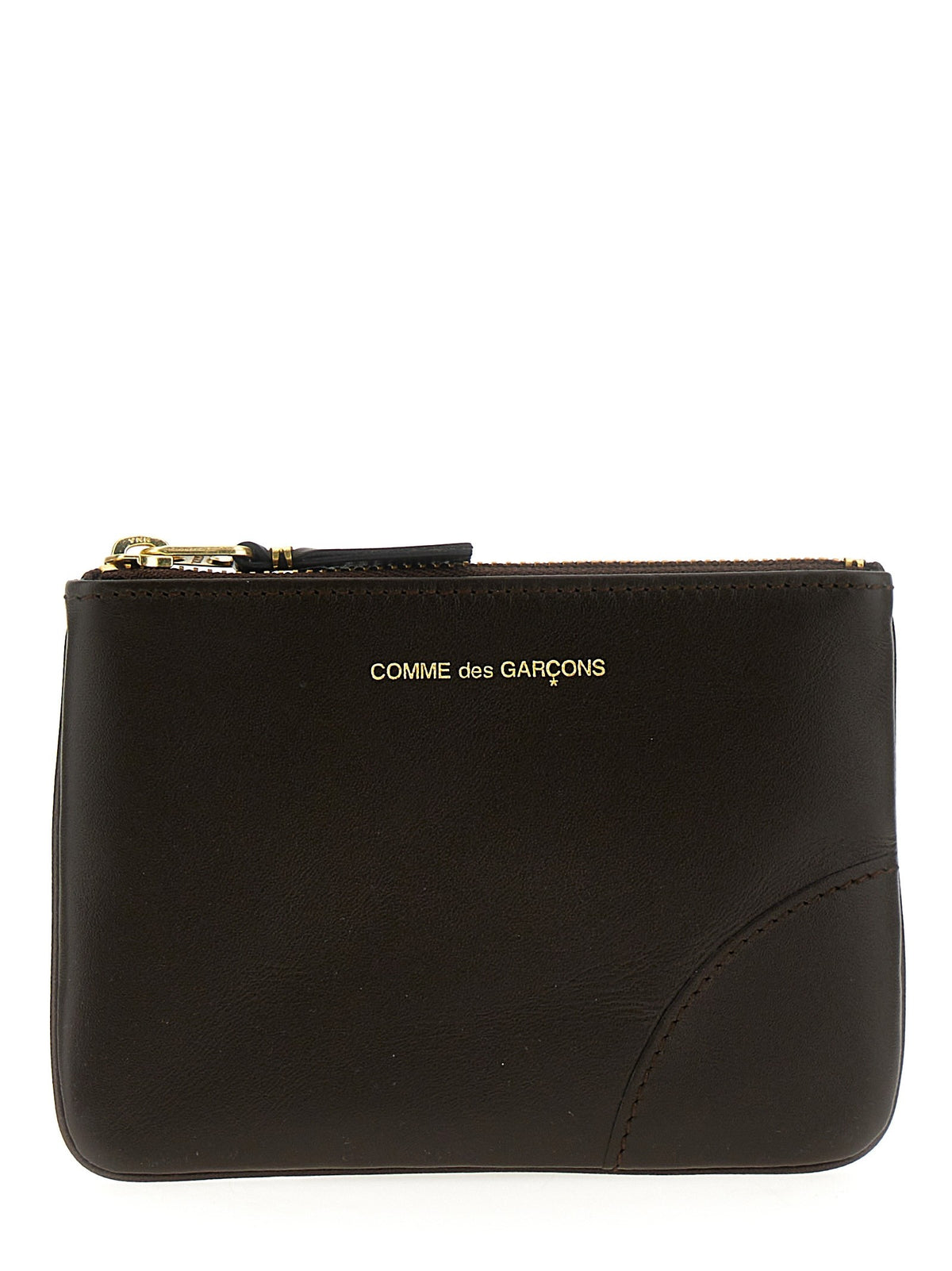 Comme Des Garcons Wallet Leather Wallet Brown