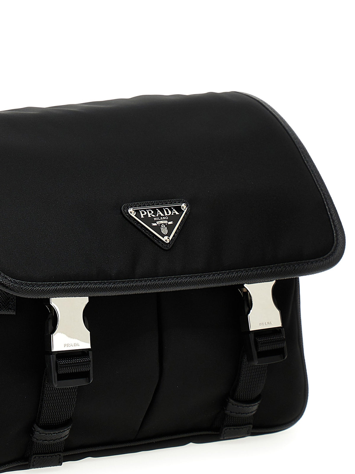PRADA Nylon Crossbody Bag Black