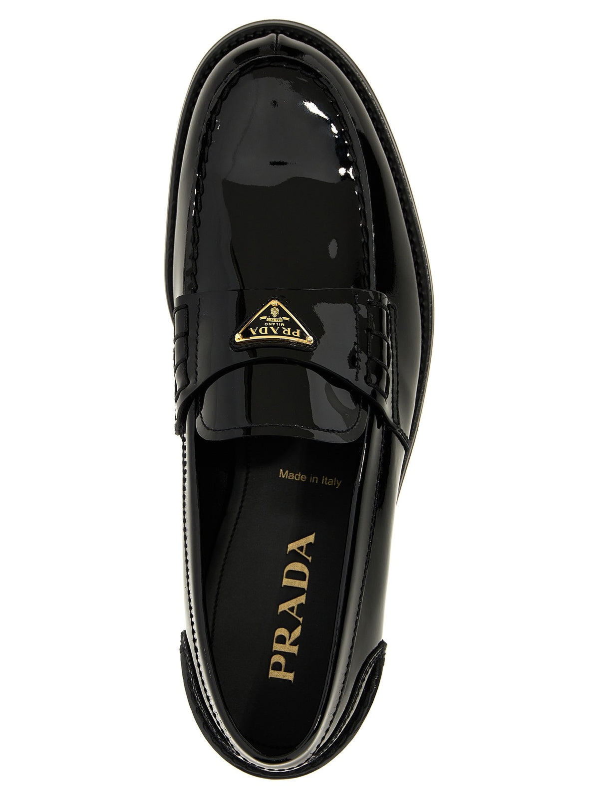 PRADA Patent Leather Loafer Black