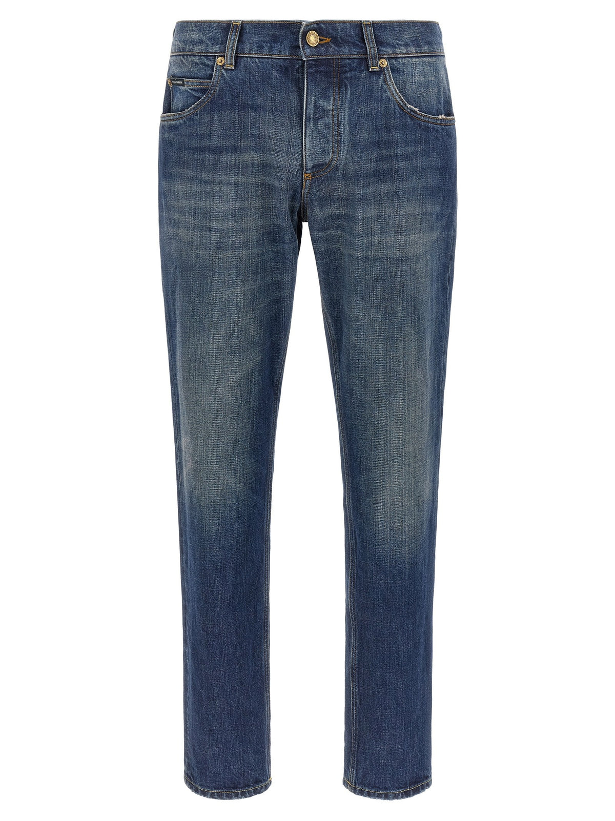 Dolce &amp; Gabbana Plaque Jeans Blue