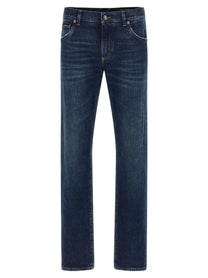 Dolce &amp; Gabbana Plaque Jeans Blue