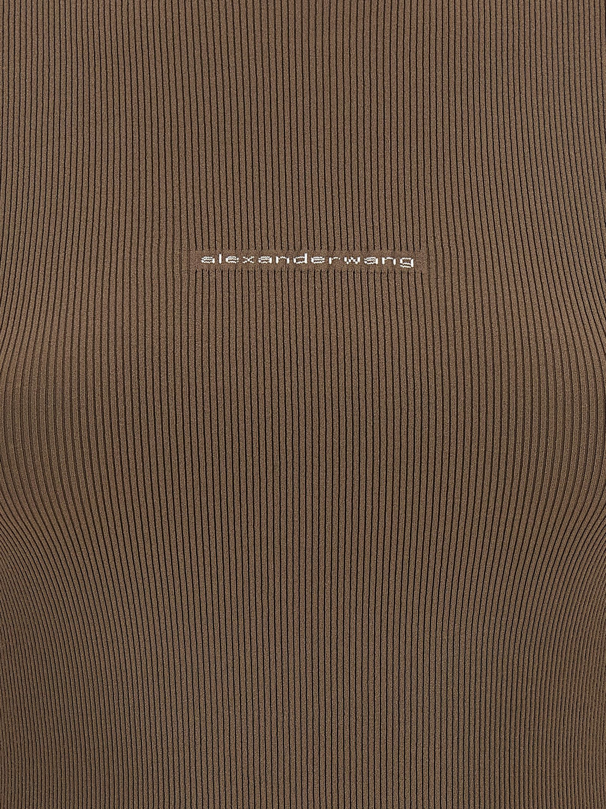 alexanderwang Ribbed Sweater Beige