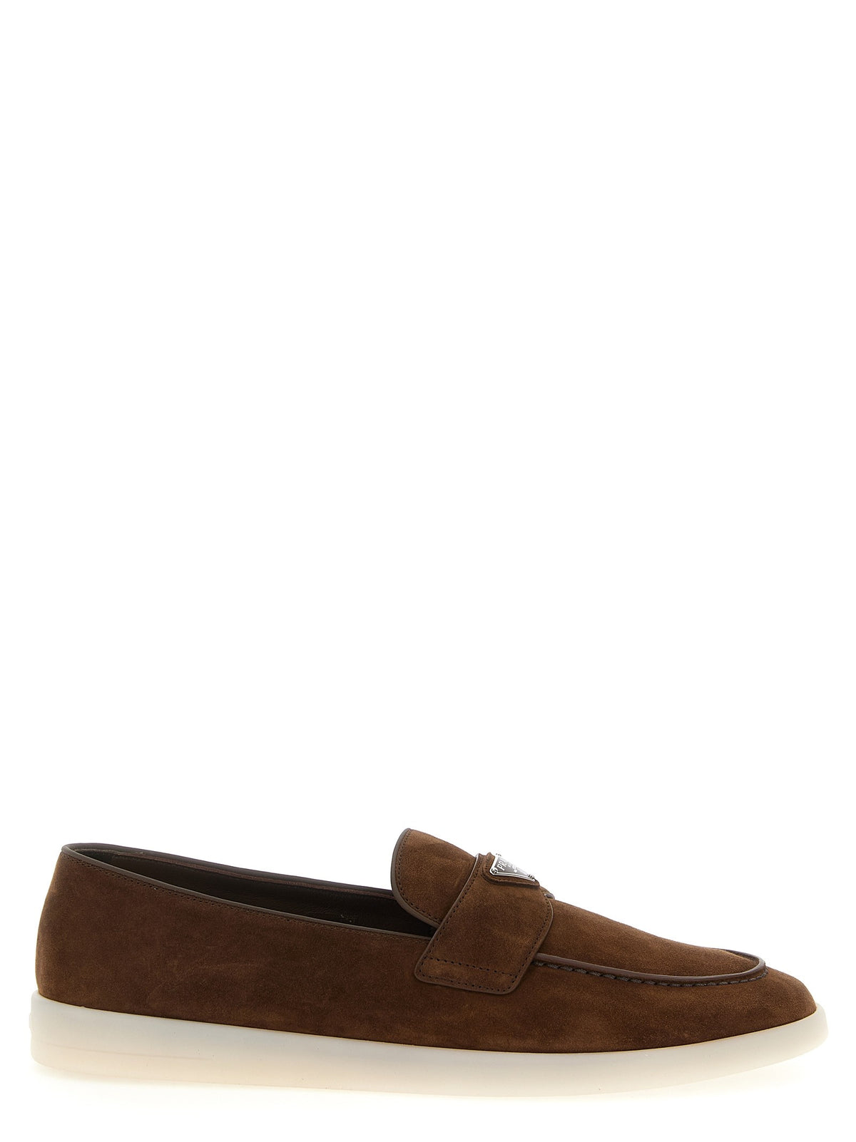 PRADA Suede Loafers Brown