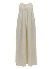 Alysi Women's Long Cotton Dress White