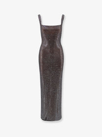 self-portrait Women's Long Dress Grey