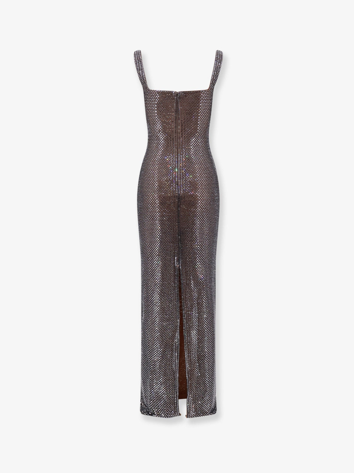 self-portrait Women's Long Dress Grey, view 2