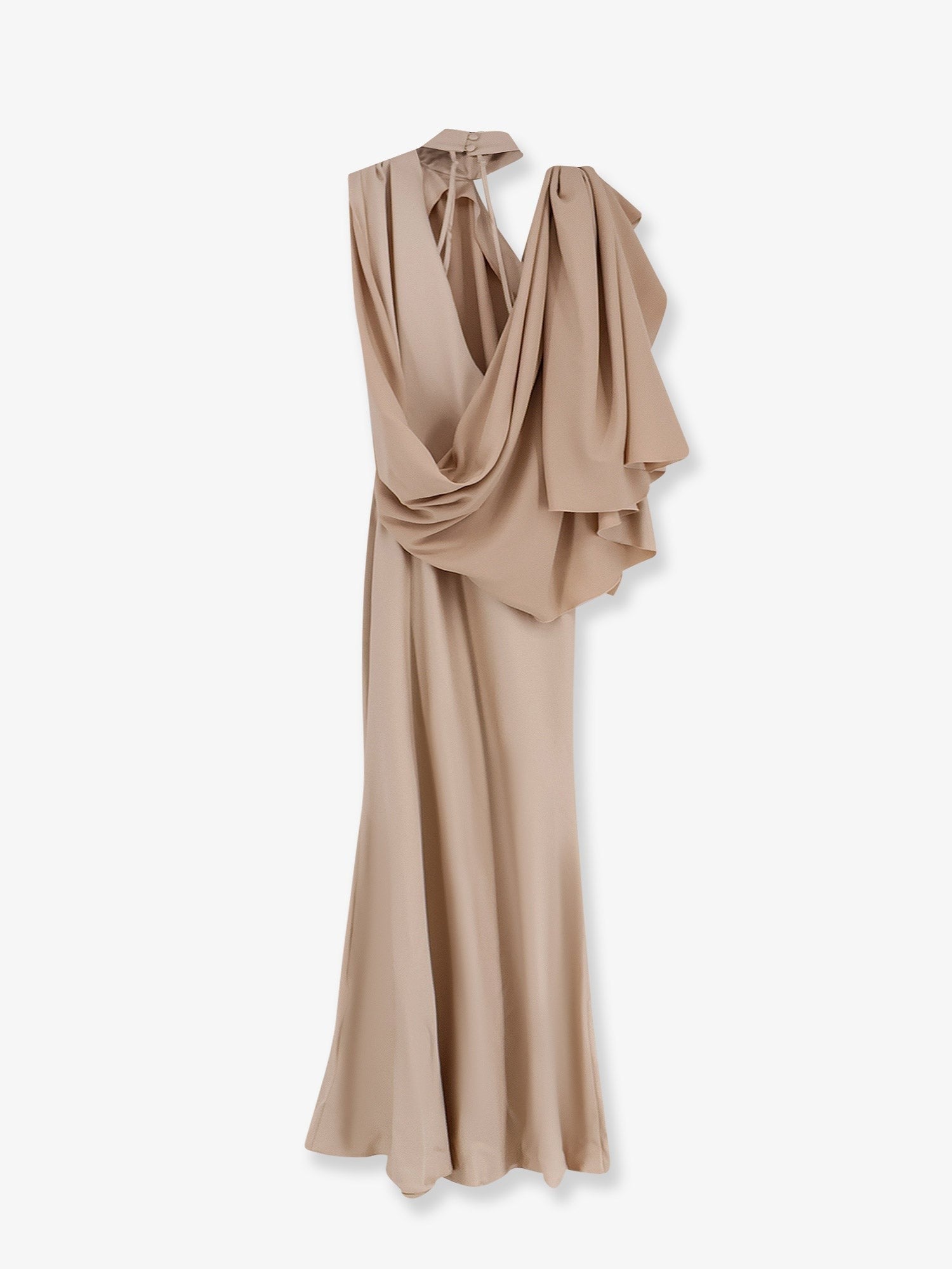 Actualee Women's Long Dress Beige