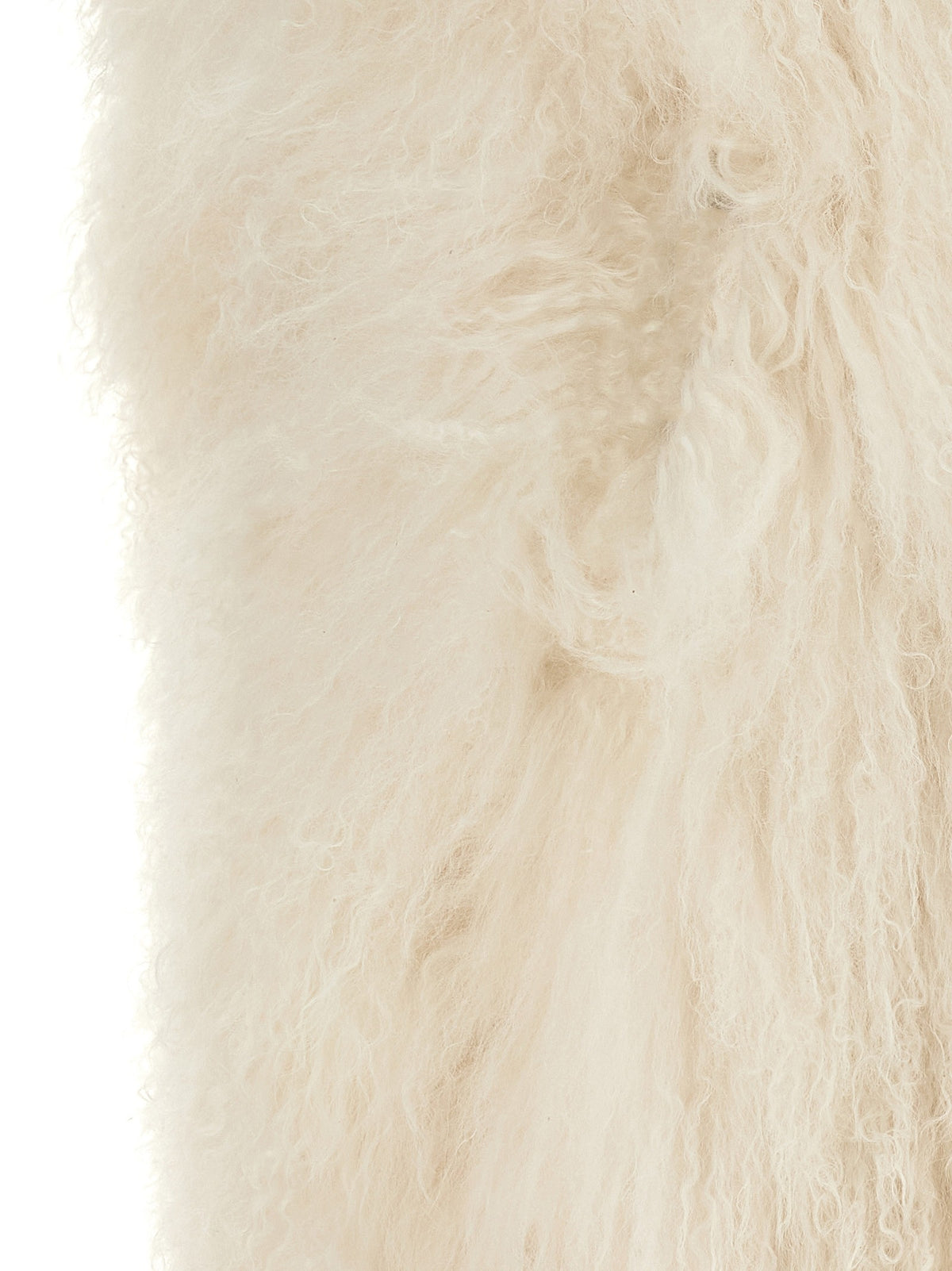 Yves Salomon Long Haired Vest White, view 4