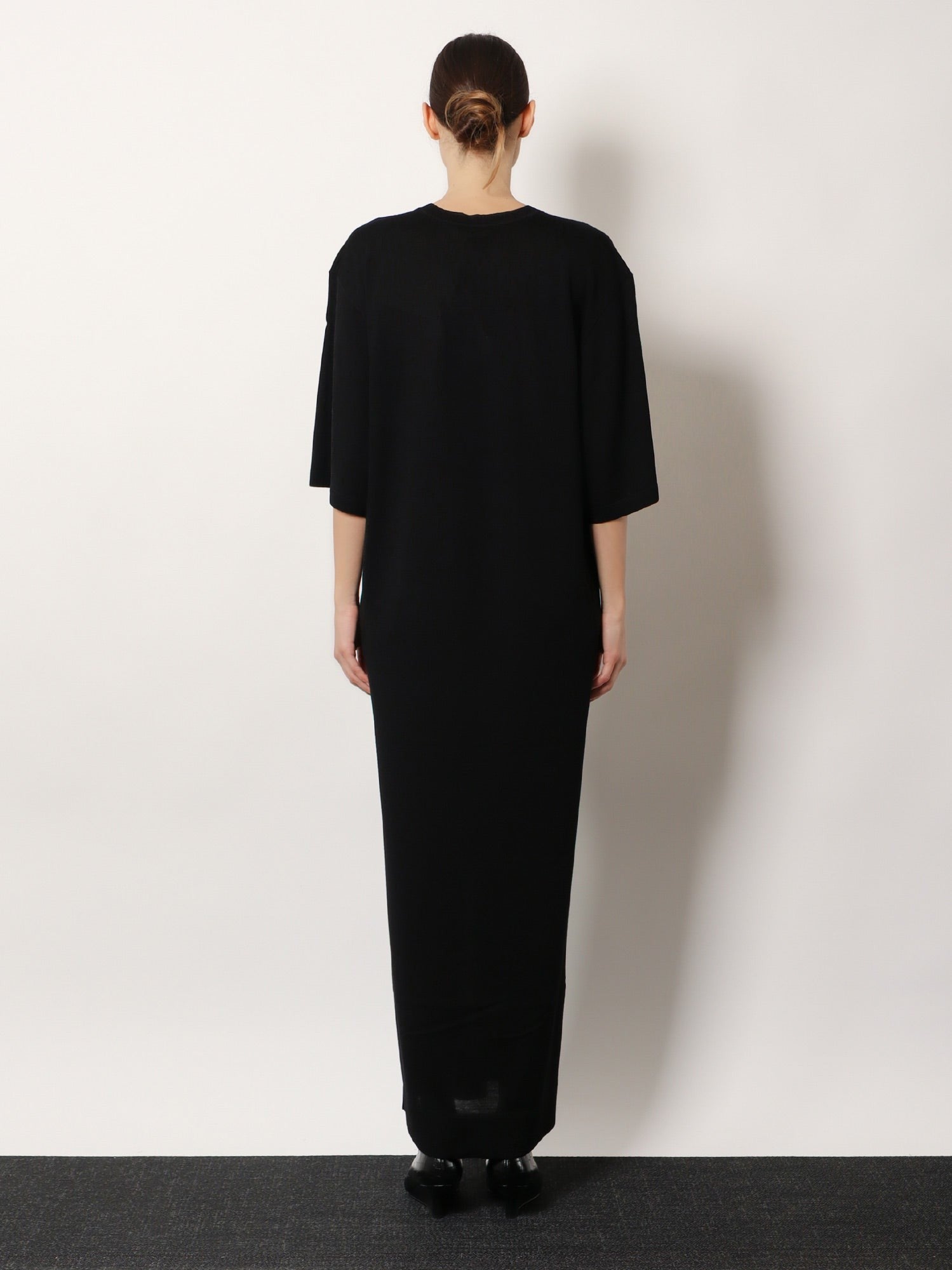 Toteme Women's Long Merino Wool Dress Black