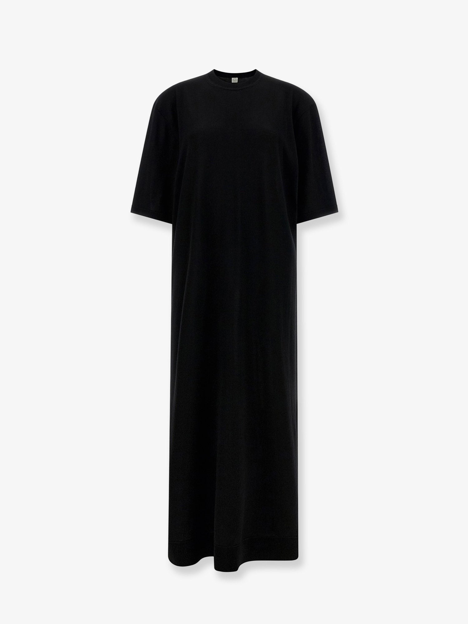 Toteme Women's Long Merino Wool Dress Black