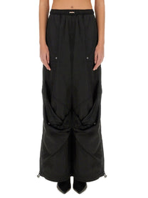 The Attico Women's Long Pants Black Black