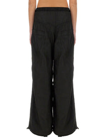 The Attico Women's Long Pants Black Black