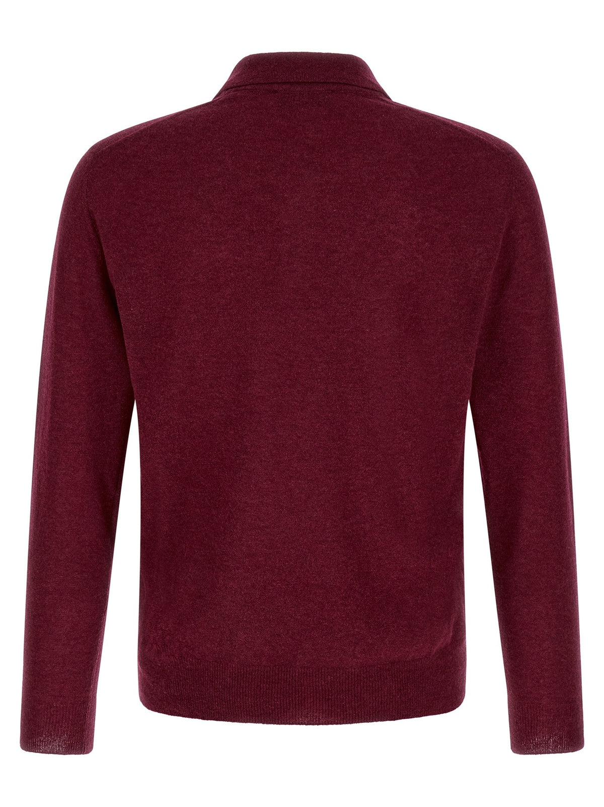 Zanone Long Sleeve Polo Shirt Red