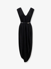 Loewe Women's Long Viscose Dress Black