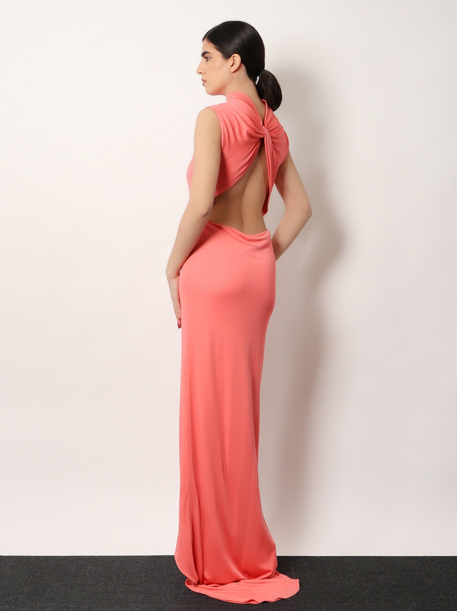 Tom Ford Women's Long Viscose Dress Orange
