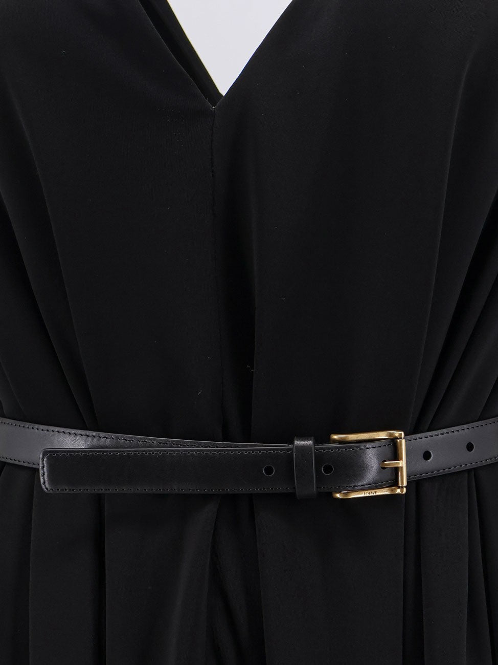Loewe Women's Long Viscose Dress Black, view 5