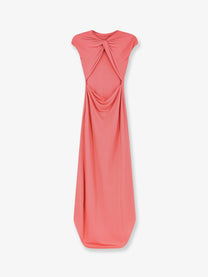 Tom Ford Women's Long Viscose Dress Orange