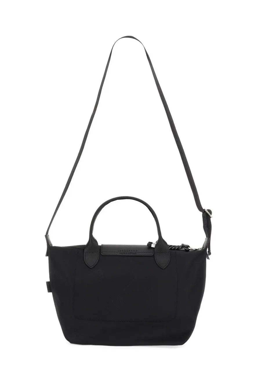 Longchamp women’s borsa le pliage energy small black tote bag with sleek minimalist design and leather handles