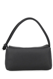 Longchamp women’s borsa spalla roseau black textured leather shoulder bag with sleek minimalist design and curved handle