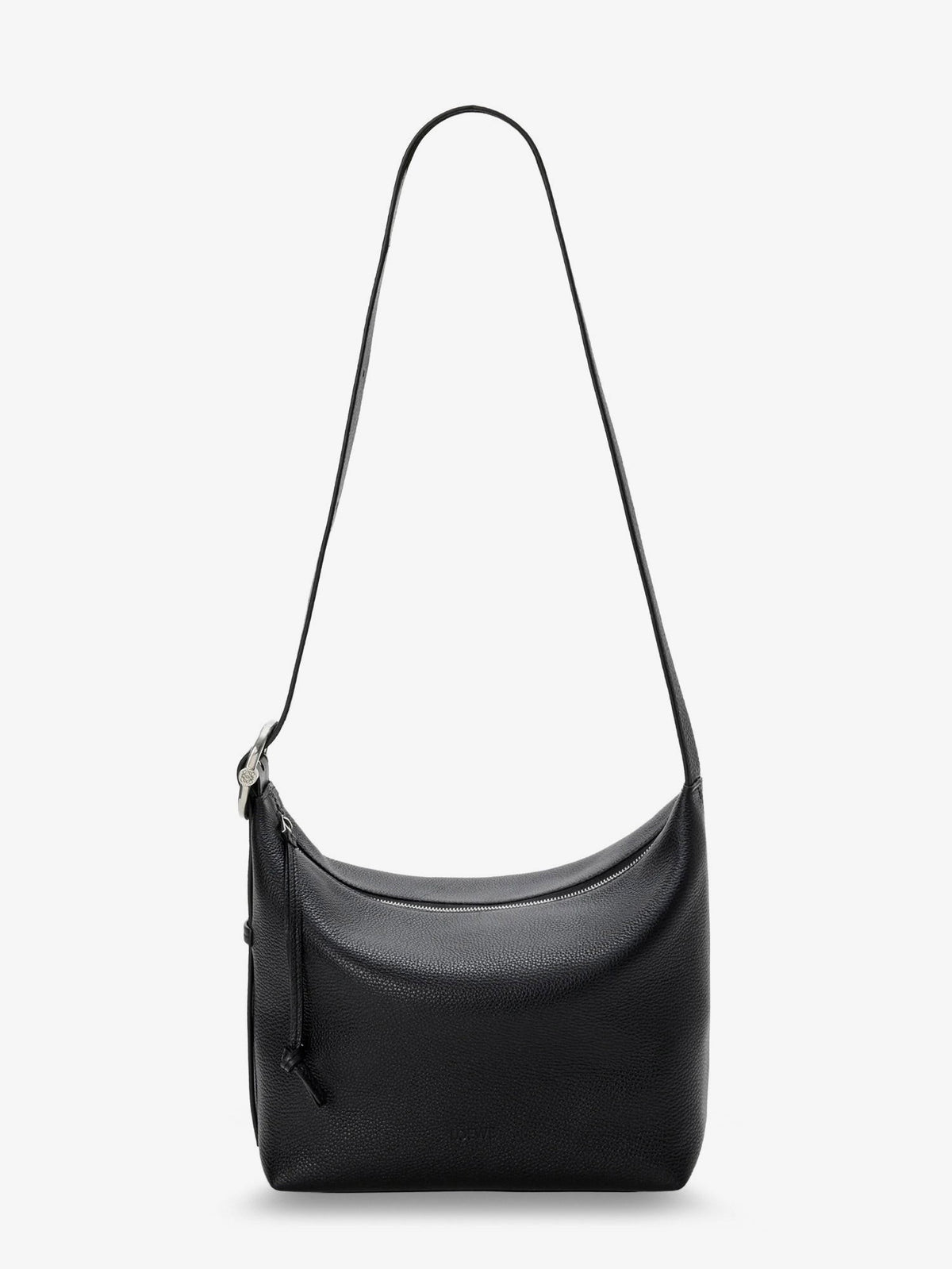 Loewe Men's Loop Leather Crossbody Bag Black