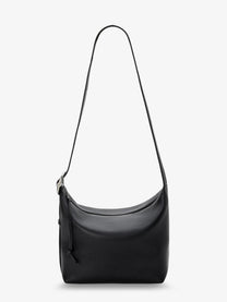 Loewe Men's Loop Leather Crossbody Bag Black
