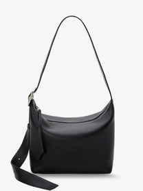 Loewe Men's Loop Leather Crossbody Bag Black