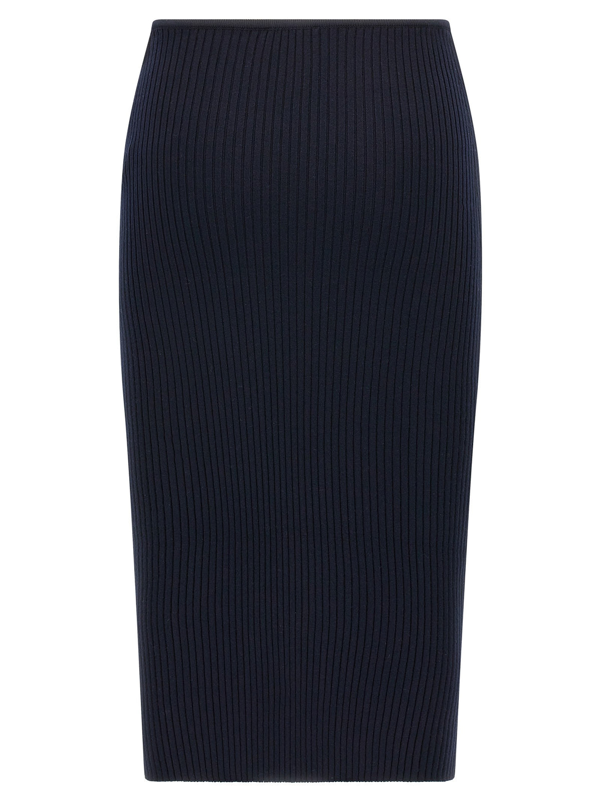 courrèges Loop Rib Knit Skirt Blue