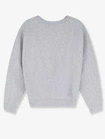 Celine Women's Loose Fit Cotton Sweatshirt Grey