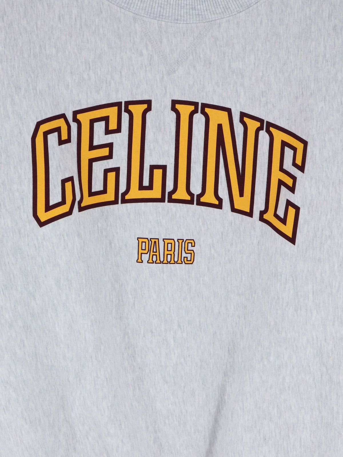 Celine Women's Loose Fit Cotton Sweatshirt Grey