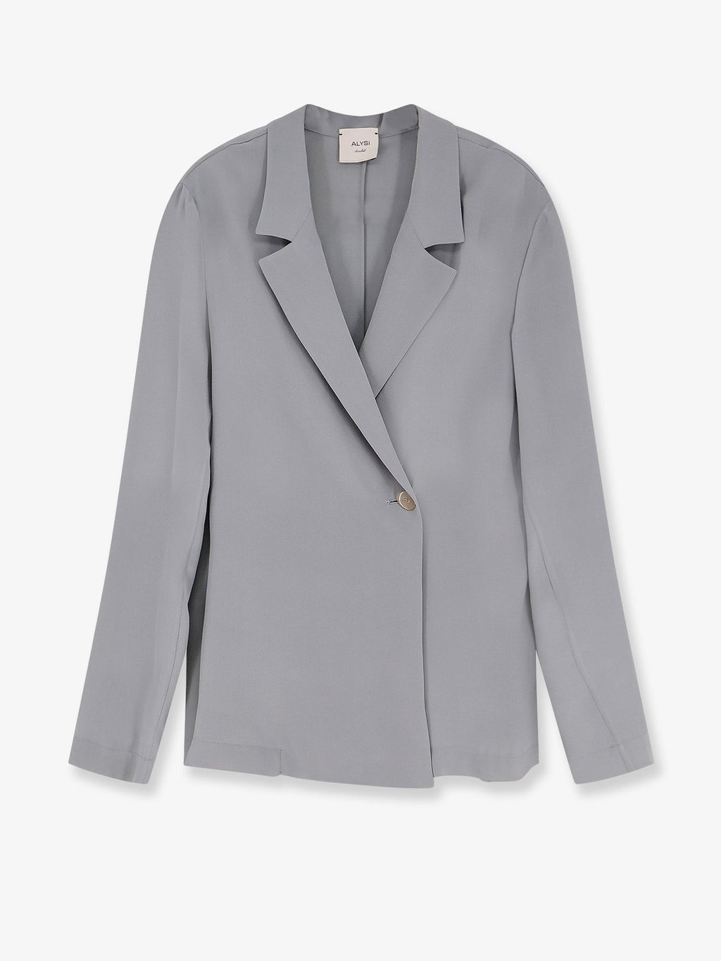 Alysi Women's Loose Silk Blazer Grey
