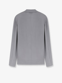 Alysi Women's Loose Silk Blazer Grey
