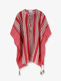 Isabel Marant Women's Loreliz Cotton and Silk Beach Robe Dress Red