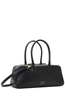 Loulou de saison women’s borsa seth mini black leather handbag with gold-tone hardware and minimalist design