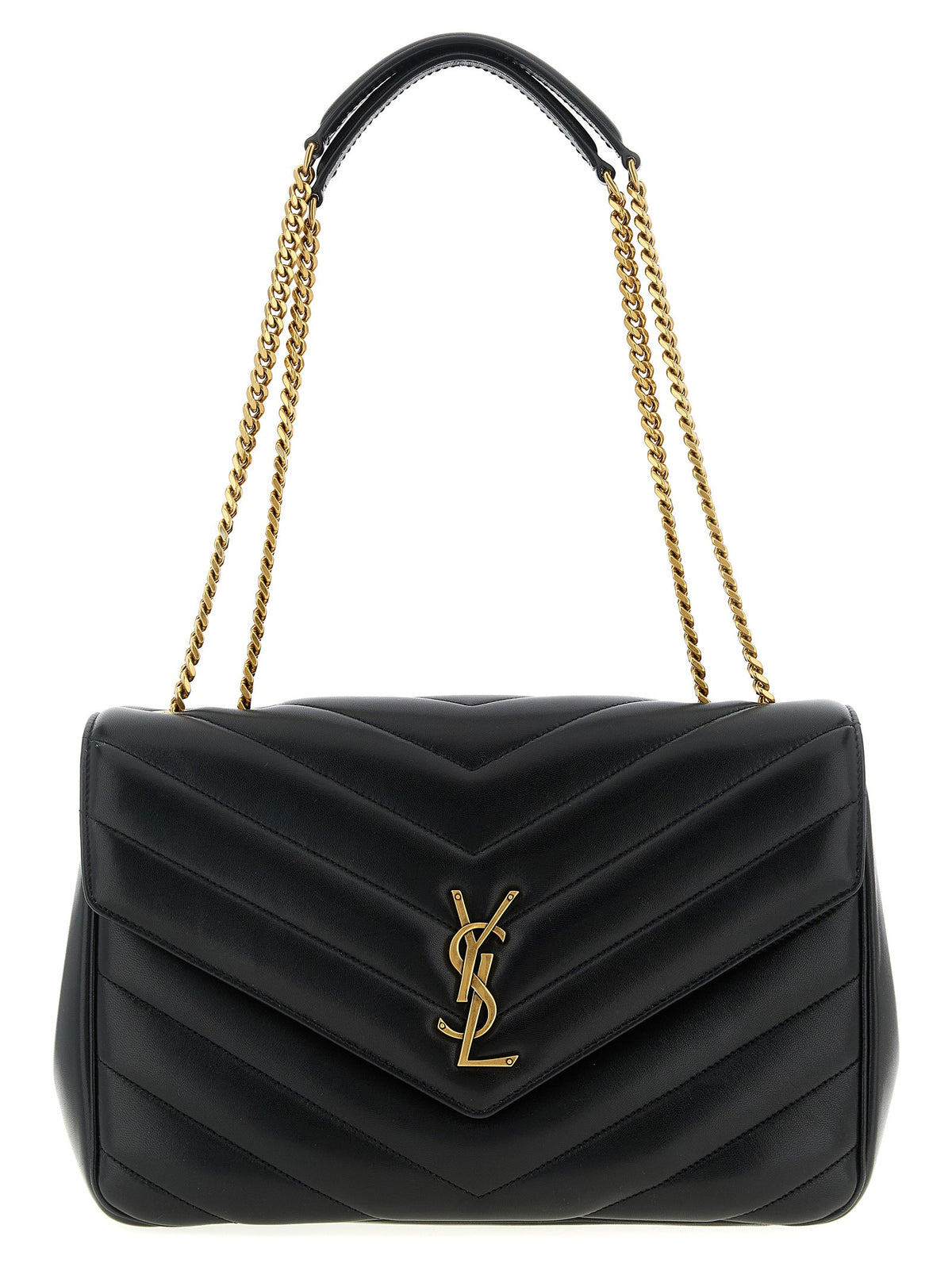 Saint Laurent Loulou Large Shoulder Bag Black