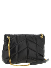 Saint Laurent Loulou Puffer Medium Shoulder Bag Black