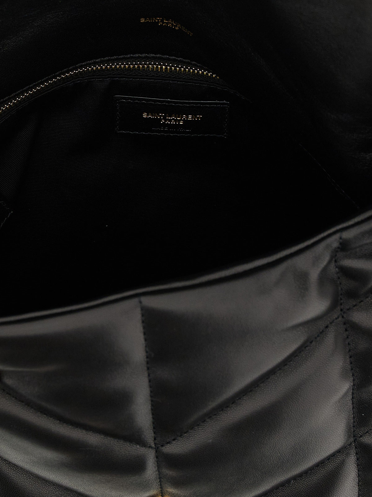 Saint Laurent Loulou Puffer Medium Shoulder Bag Black