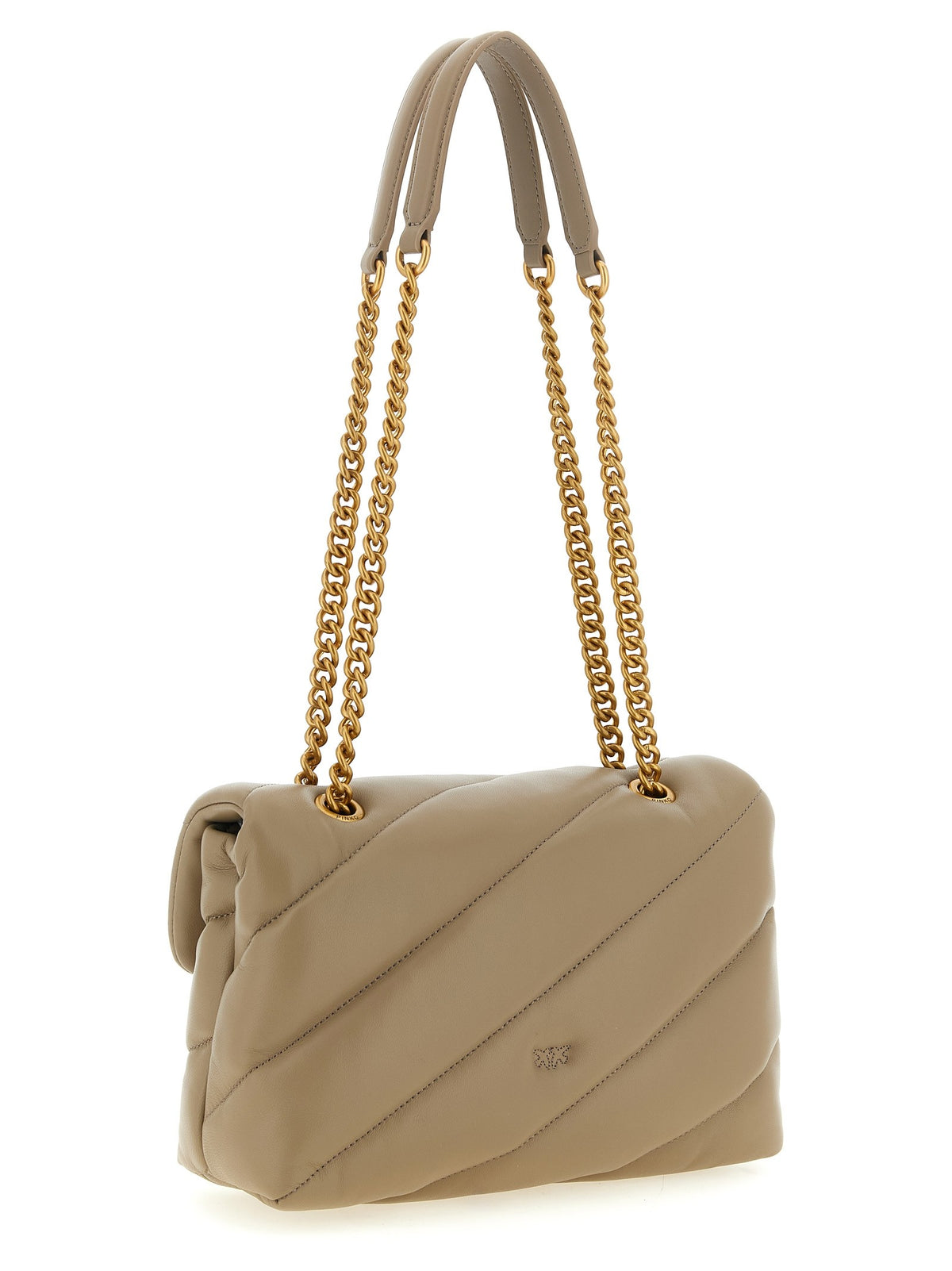 Pinko Love Bag Puff Maxi Crossbody Bag Beige