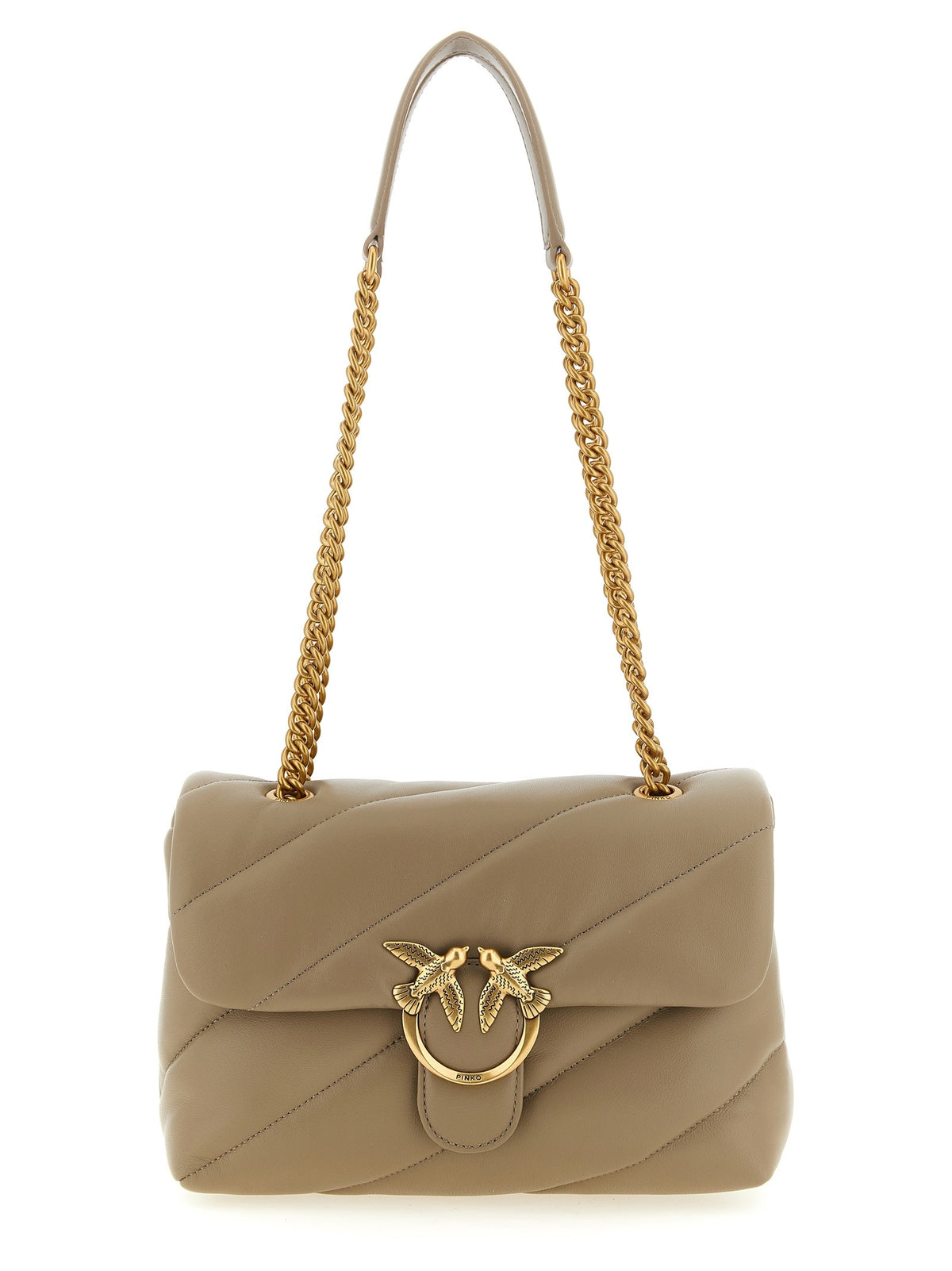Pinko Love Bag Puff Maxi Crossbody Bag Beige