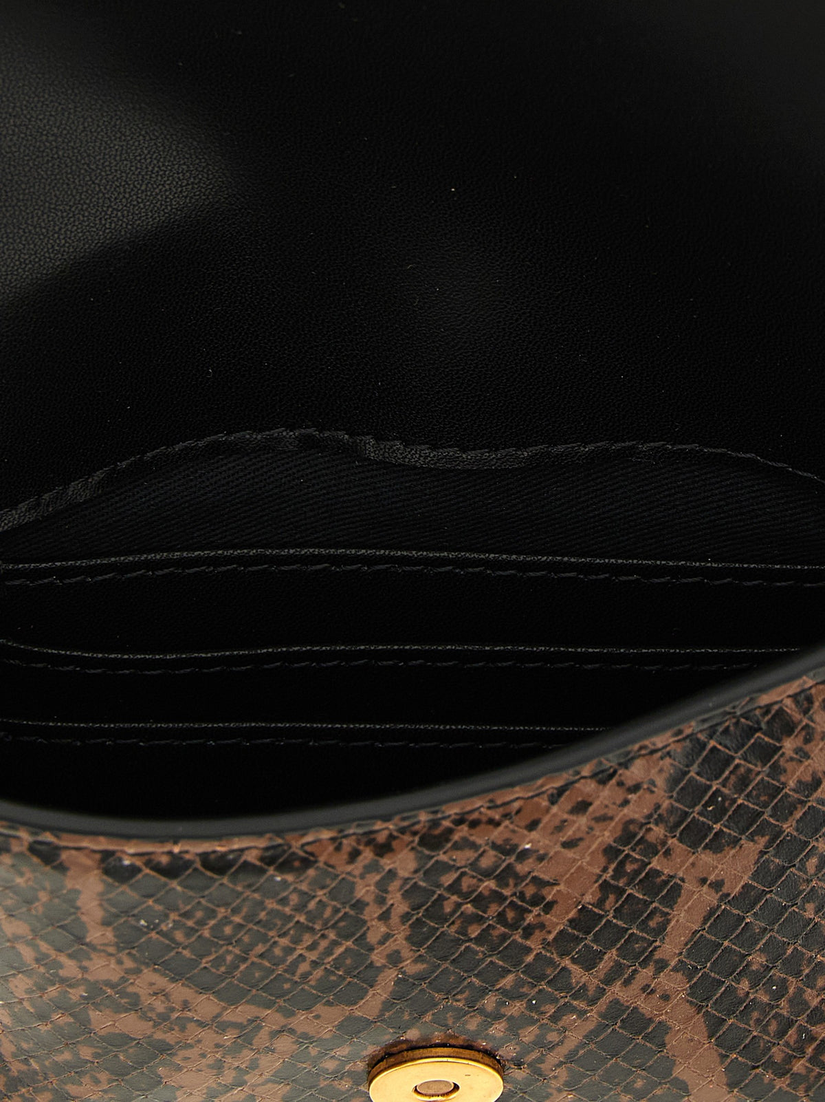 Pinko Love Birds Mini Clutch Brown