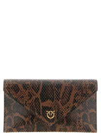 Pinko Love Birds Mini Clutch Brown