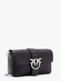 Pinko Women's Love One Classic Leather Shoulder Bag Black