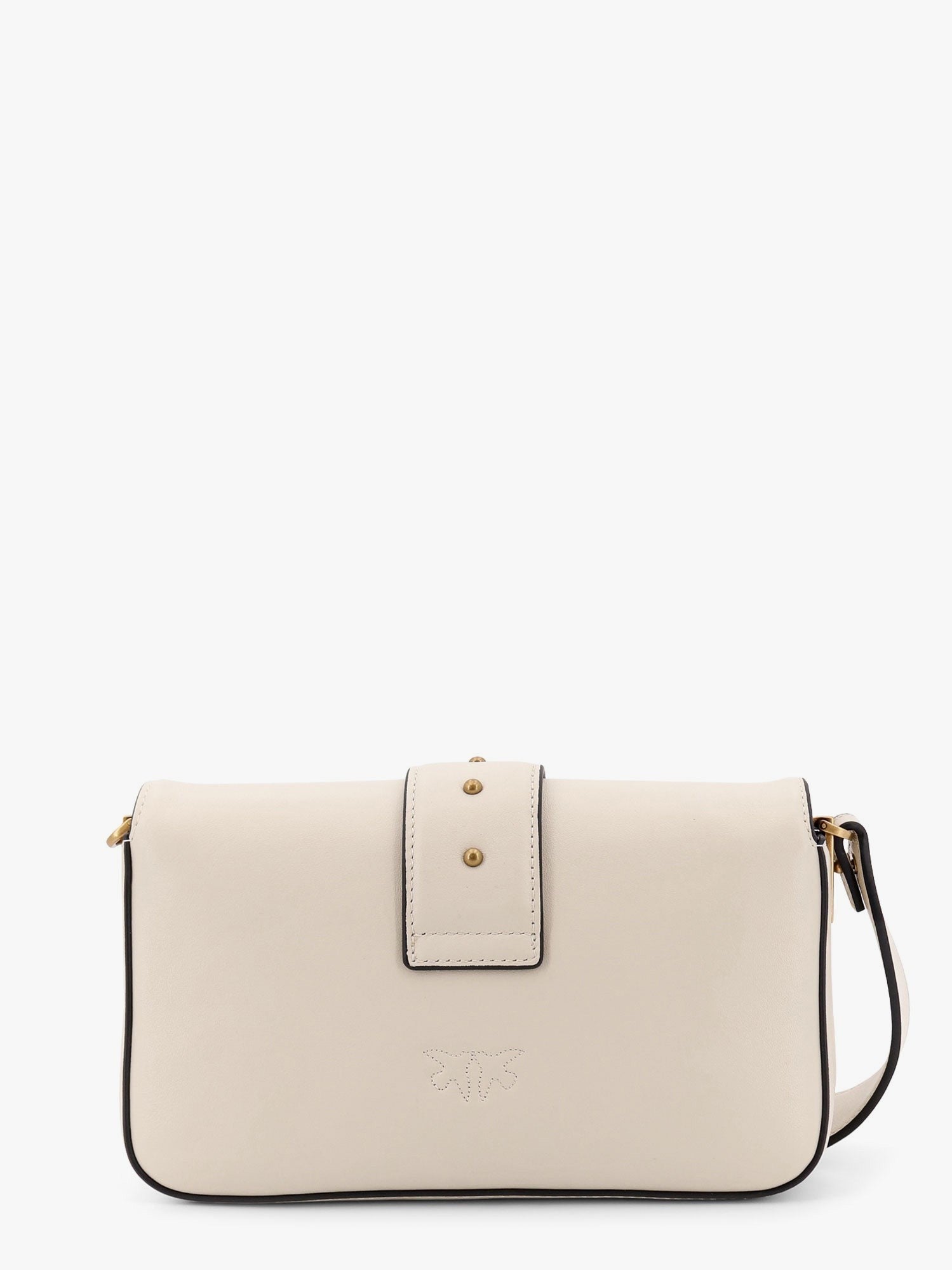 Pinko Women's Love One Mini Leather Shoulder Bag White