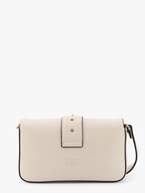 Pinko Women's Love One Mini Leather Shoulder Bag White