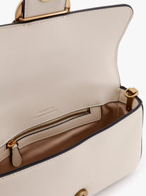 Pinko Women's Love One Mini Leather Shoulder Bag White