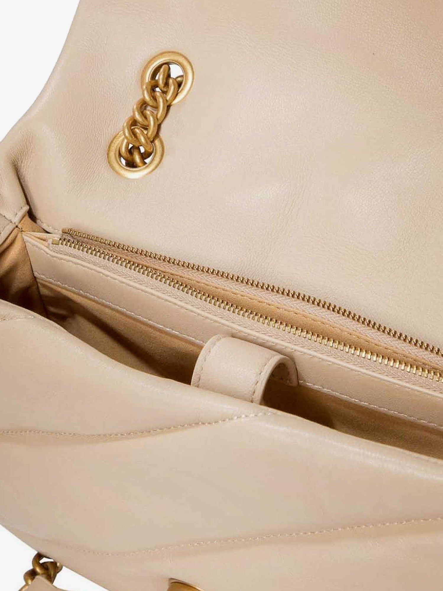 Pinko Women's Classic Love Puff Crossbody Bag Beige