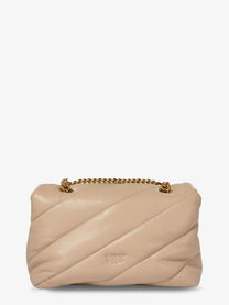 Pinko Women's Classic Love Puff Crossbody Bag Beige