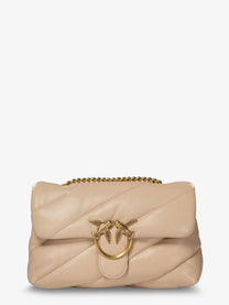 Pinko Women's Classic Love Puff Crossbody Bag Beige